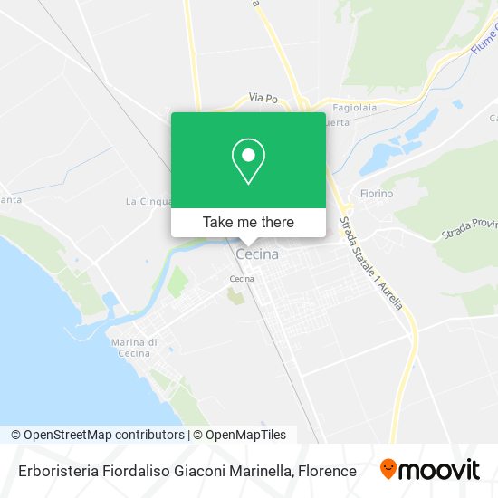 Erboristeria Fiordaliso Giaconi Marinella map