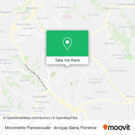 Movimento Pansessuale - Arcigay Siena map