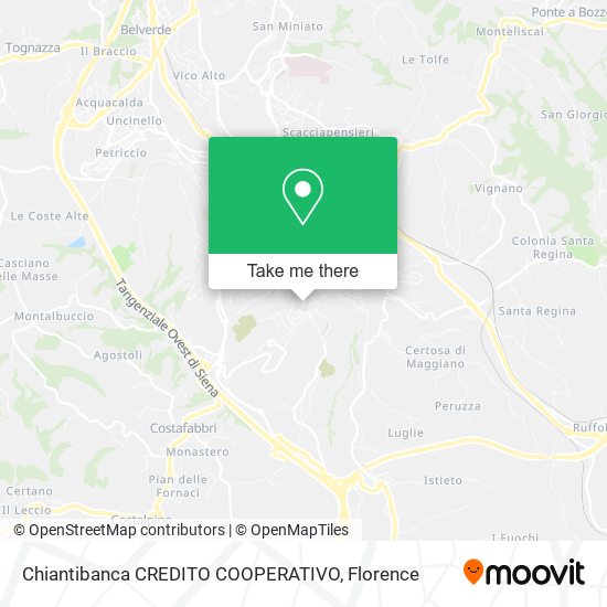 Chiantibanca CREDITO COOPERATIVO map