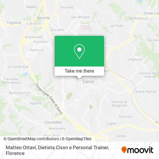 Matteo Ottavi, Dietista Cissn e Personal Trainer map