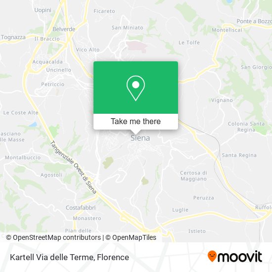 Kartell Via delle Terme map