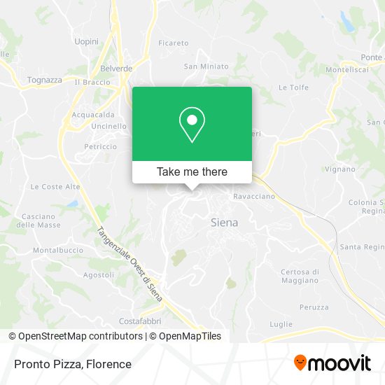 Pronto Pizza map