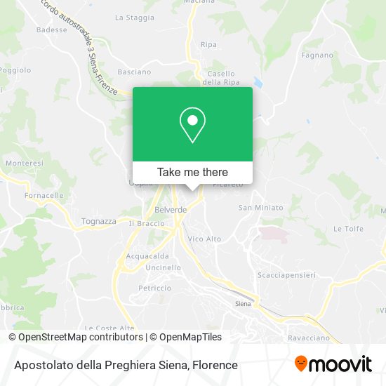 Apostolato della Preghiera Siena map