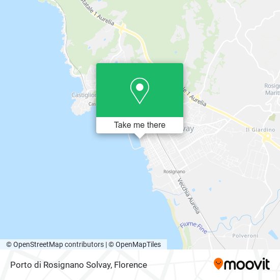 Porto di Rosignano Solvay map