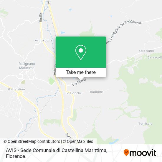 AVIS - Sede Comunale di Castellina Marittima map