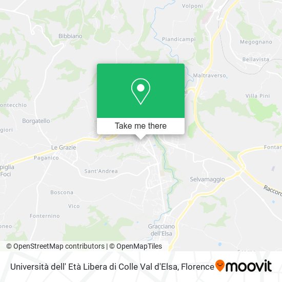 Università dell' Età Libera di Colle Val d'Elsa map