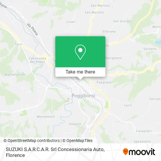 Suzuki SARCA Car Dealership map
