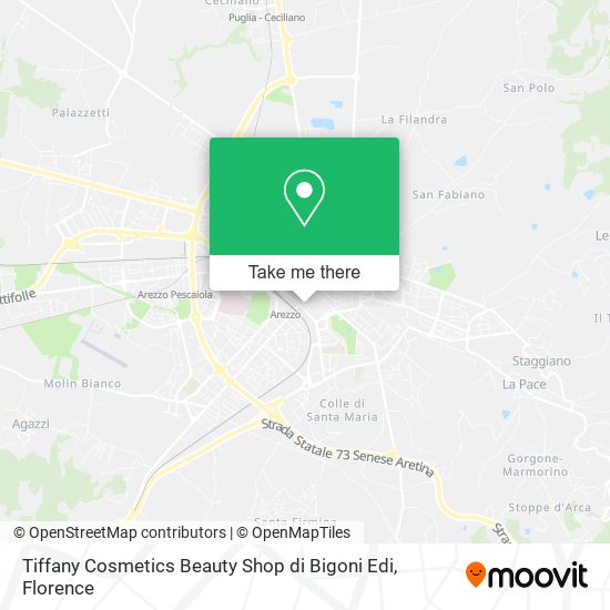 Tiffany Cosmetics Beauty Shop di Bigoni Edi map