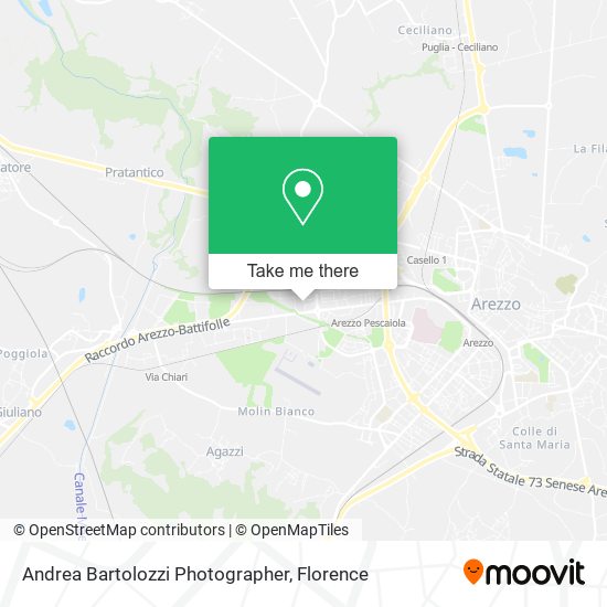 Andrea Bartolozzi Photographer map