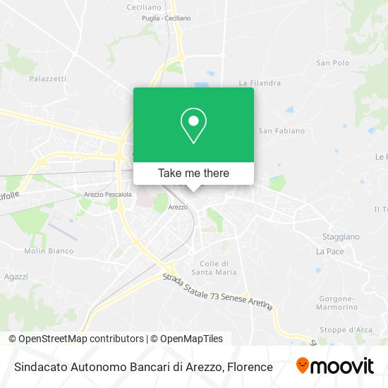 Sindacato Autonomo Bancari di Arezzo map