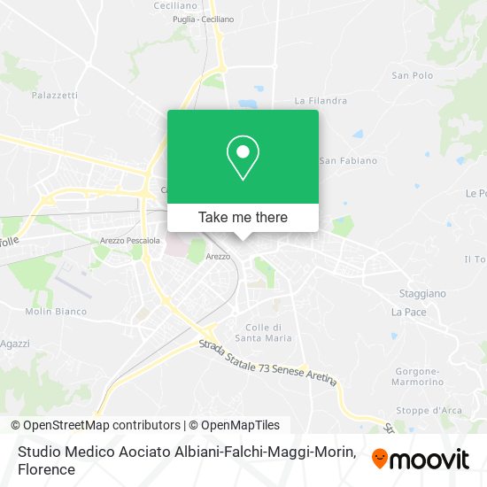 Studio Medico Aociato Albiani-Falchi-Maggi-Morin map