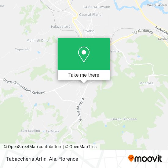 Tabaccheria Artini Ale map