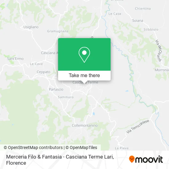 Merceria Filo & Fantasia - Casciana Terme Lari map