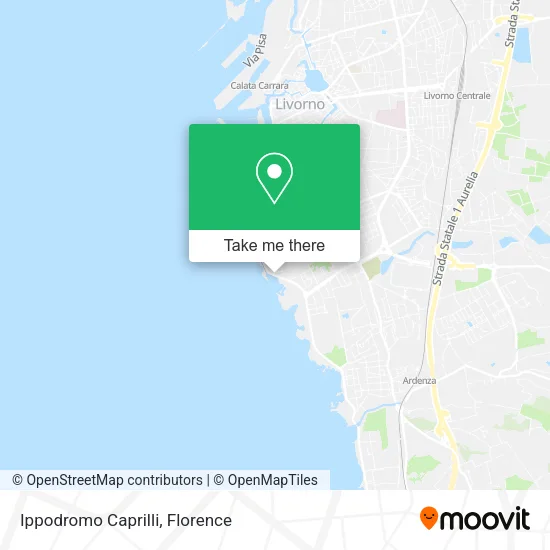 Caprilli Hippodrome map