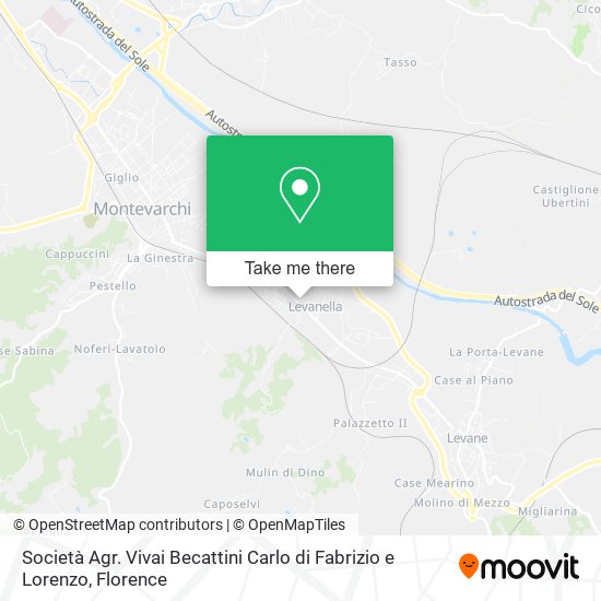 Società Agr. Vivai Becattini Carlo di Fabrizio e Lorenzo map