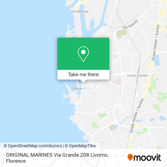 ORIGINAL MARINES Via Grande 208 Livorno map