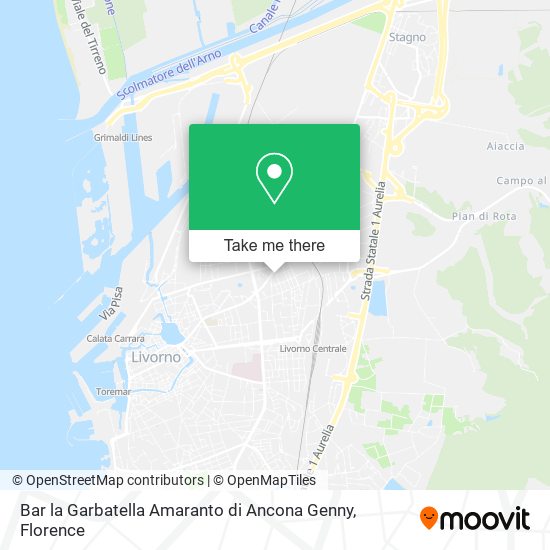 Bar la Garbatella Amaranto di Ancona Genny map