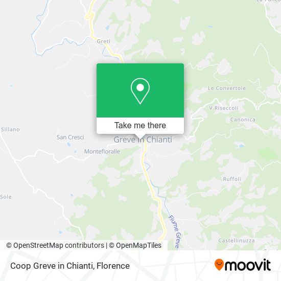 Coop Greve in Chianti map