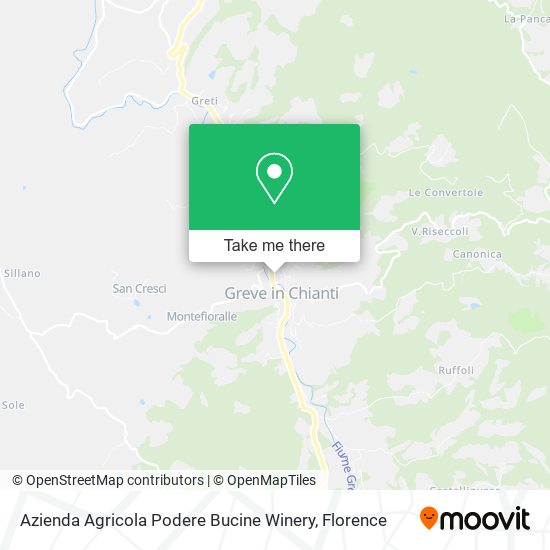 Azienda Agricola Podere Bucine Winery map