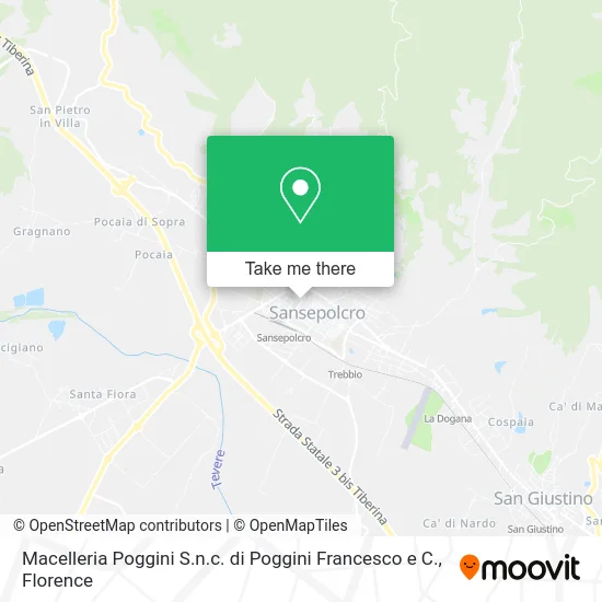 Poggini Butcher Shop by Francesco Poggini & Co. map