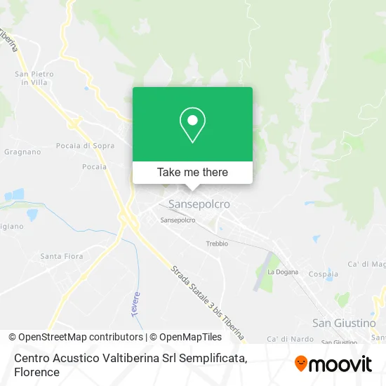 Centro Acustico Valtiberina Srl Semplificata map