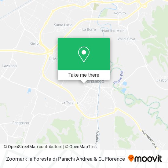 Zoomark la Foresta di Panichi Andrea & C. map
