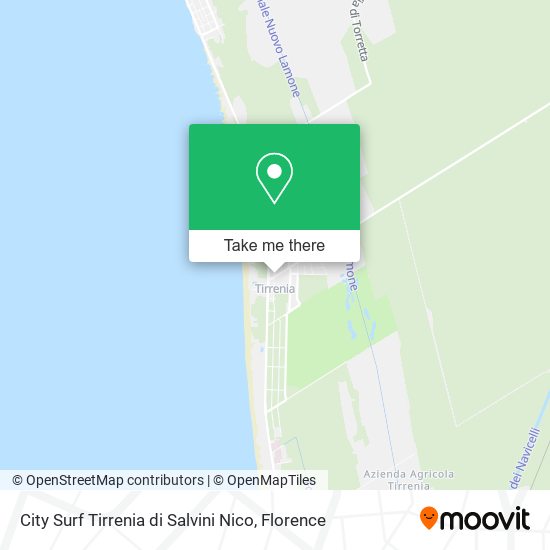 City Surf Tirrenia di Salvini Nico map
