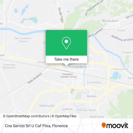 Cna Servizi Srl U Caf Pisa map