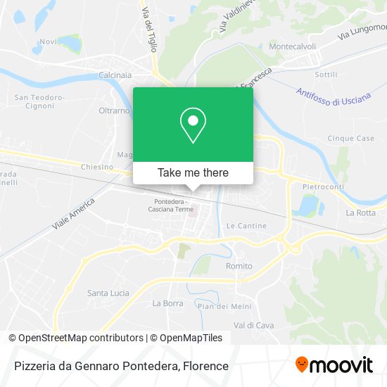 Pizzeria da Gennaro Pontedera map