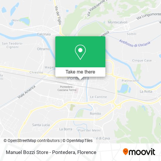 Manuel Bozzi Store - Pontedera map