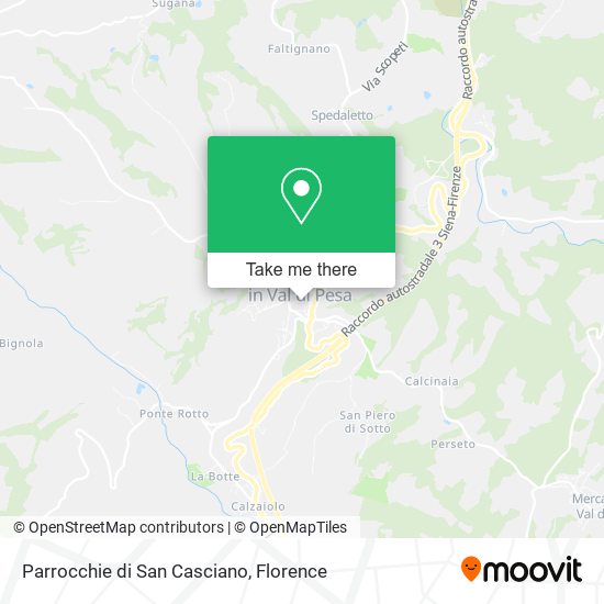 Parrocchie di San Casciano map