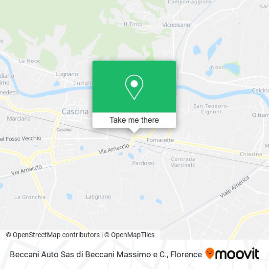 Beccani Auto Sas di Beccani Massimo e C. map
