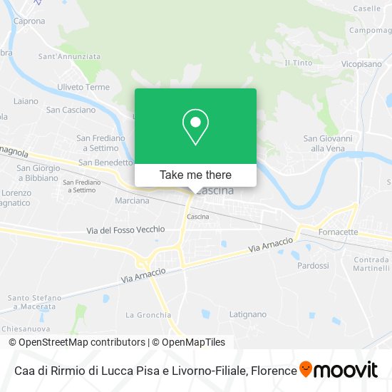 Caa di Rirmio di Lucca Pisa e Livorno-Filiale map