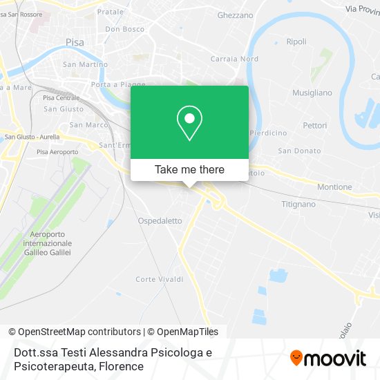 Dott.ssa Testi Alessandra Psicologa e Psicoterapeuta map