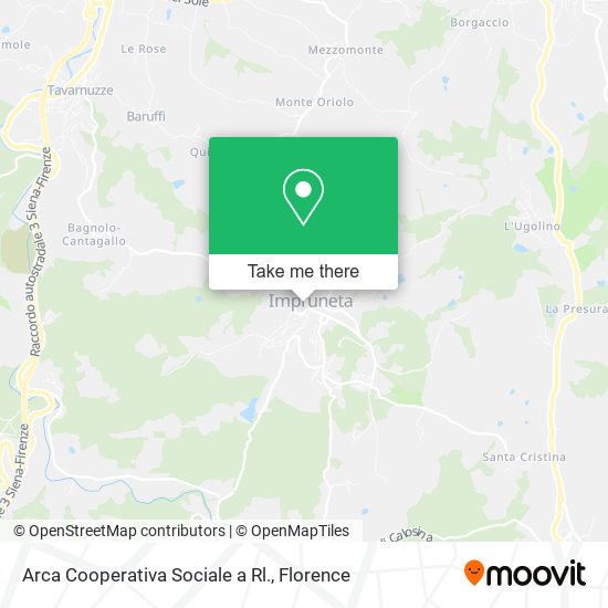 Arca Cooperativa Sociale a Rl. map