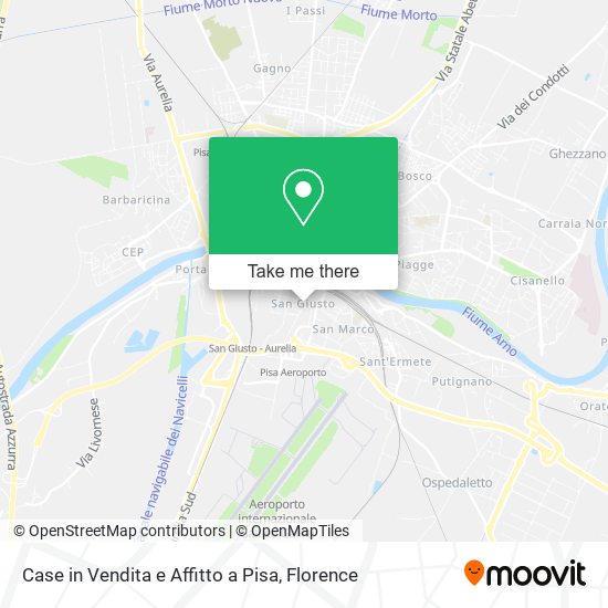 Case in Vendita e Affitto a Pisa map