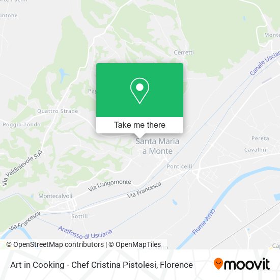 Art in Cooking - Chef Cristina Pistolesi map
