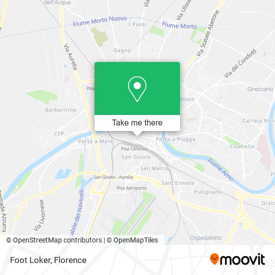 Foot Loker map