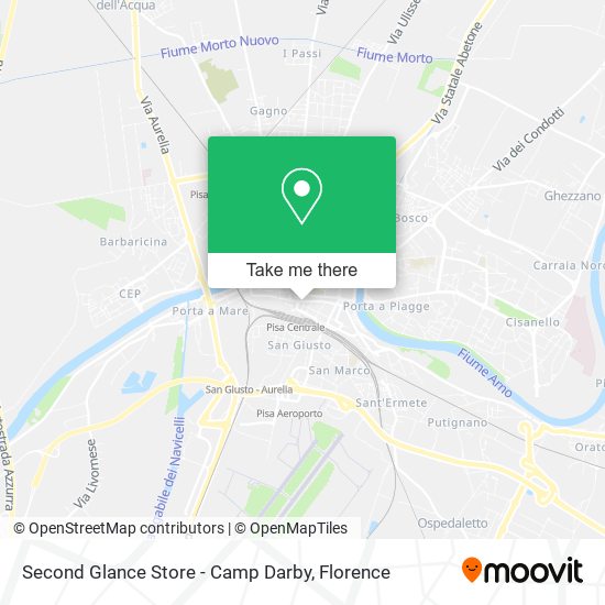 Second Glance Store - Camp Darby map