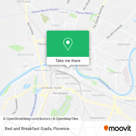 Bed and Breakfast Giada map
