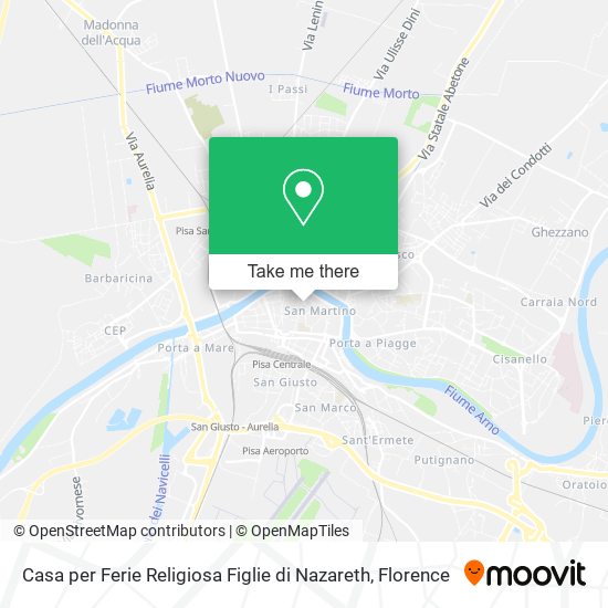 Casa per Ferie Religiosa Figlie di Nazareth map