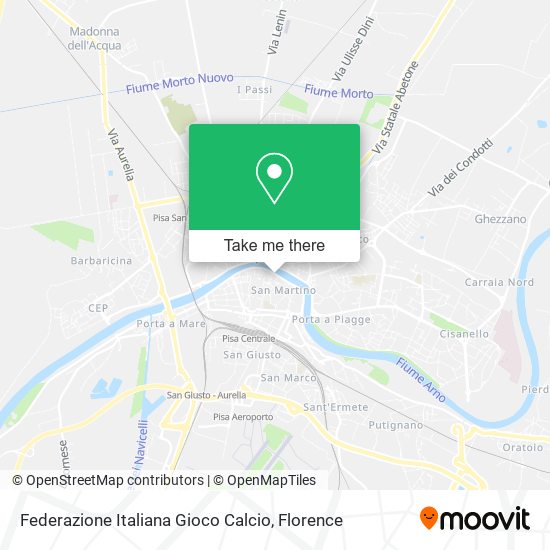 Federazione Italiana Gioco Calcio map