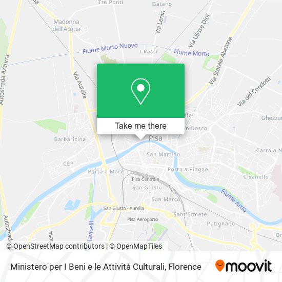 Ministero per I Beni e le Attività Culturali map