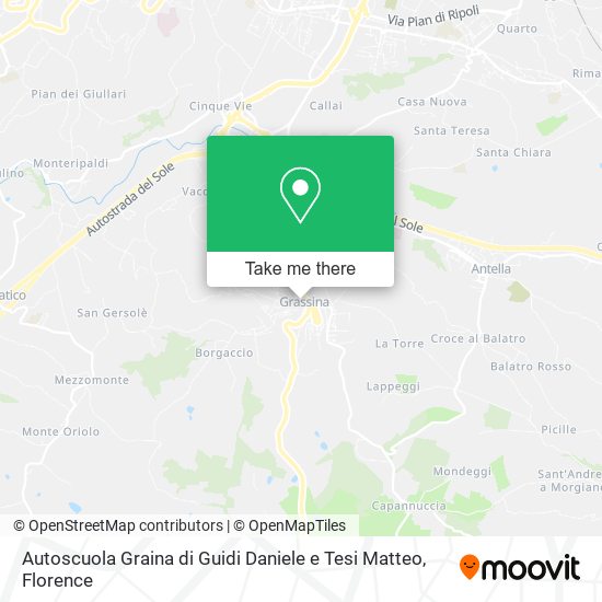 Autoscuola Graina di Guidi Daniele e Tesi Matteo map