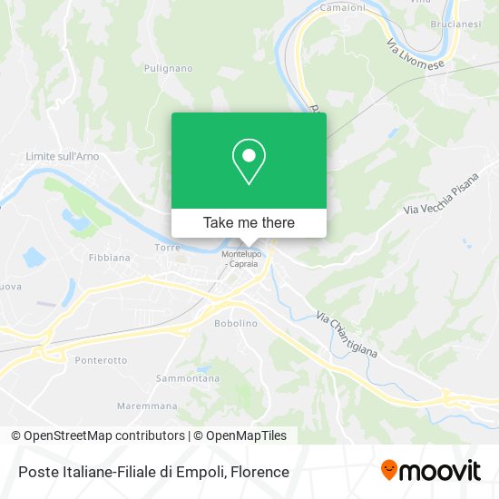 Poste Italiane-Filiale di Empoli map