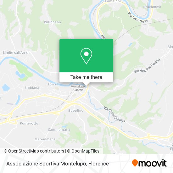 Associazione Sportiva Montelupo map