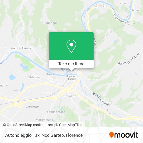 Autonoleggio Taxi Ncc Gartep map