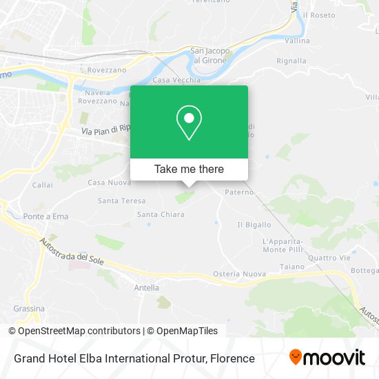 Grand Hotel Elba International Protur map