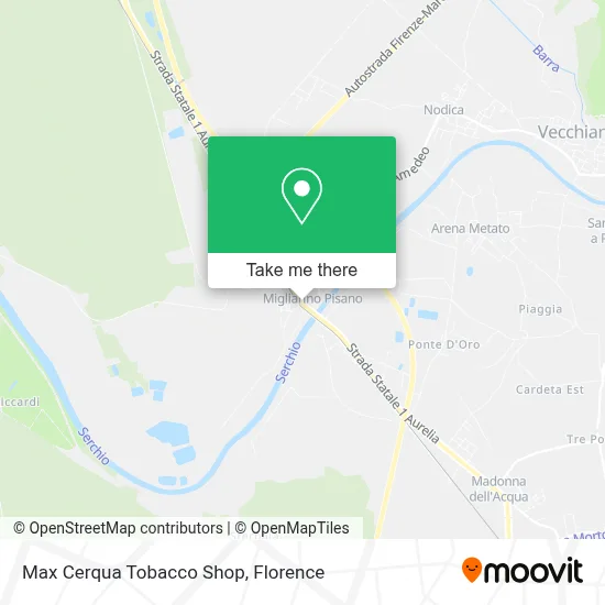 Max Cerqua Tobacco Shop map