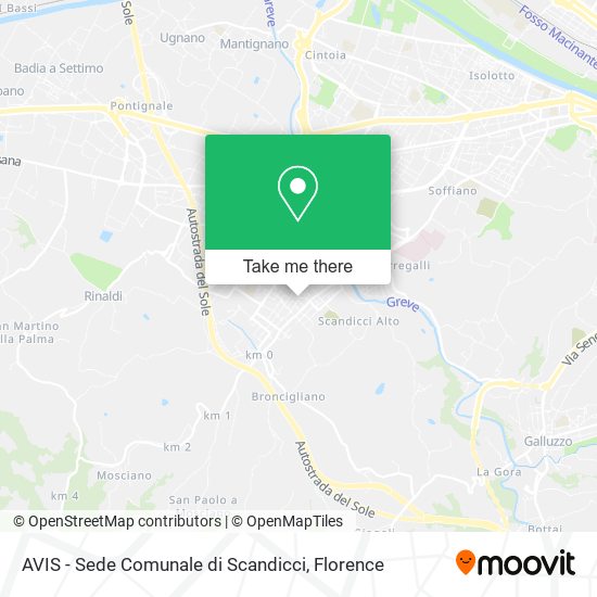 AVIS - Sede Comunale di Scandicci map